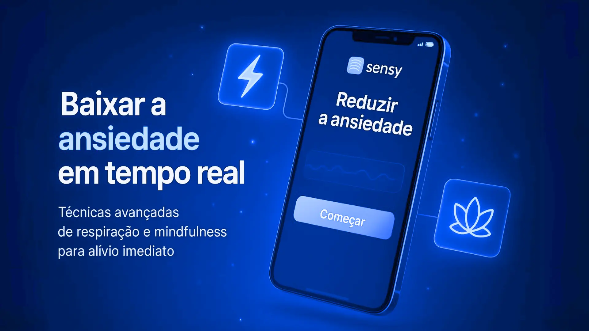 App Sensy - Baixar a ansiedade em tempo real
